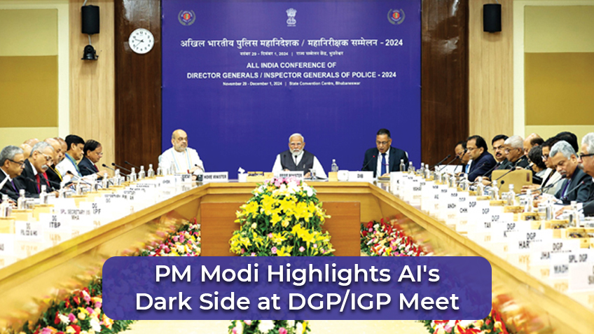 PM Modi Highlights AI’s Dark Side at DGP/IGP Meet