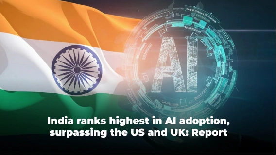 India Ranks Highest in AI Adoption, Surpassing the US and UK: Report
